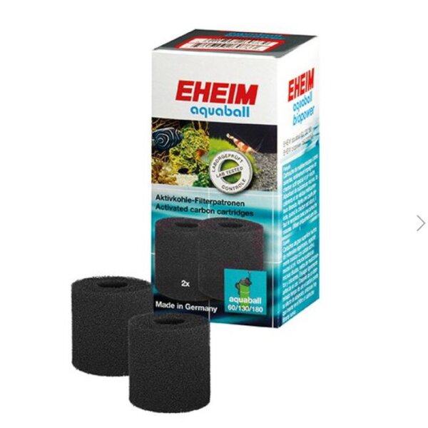 EHEIM Kohlepatrone aquaball 60,130,180 (2402,2403), biopower 160,200,240 (2411,2412,2413), 2 Stk.