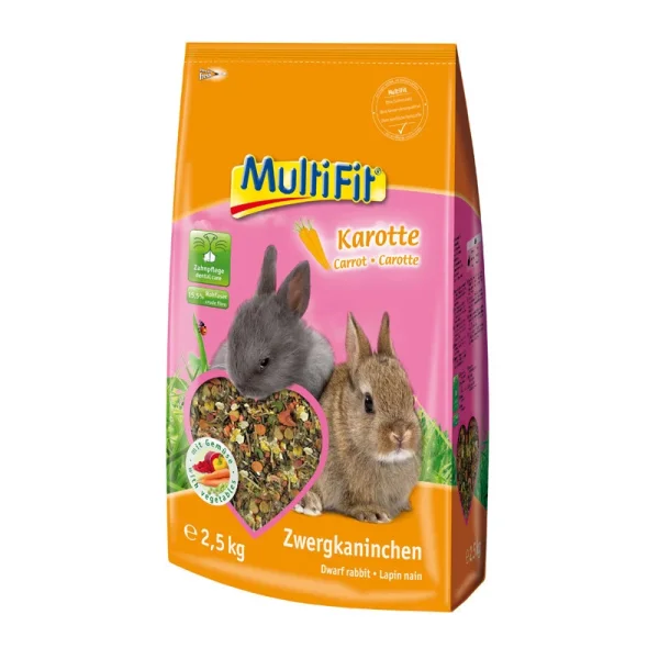 MultiFit Zwergkaninchen Carrot/Leek 2,5 kg