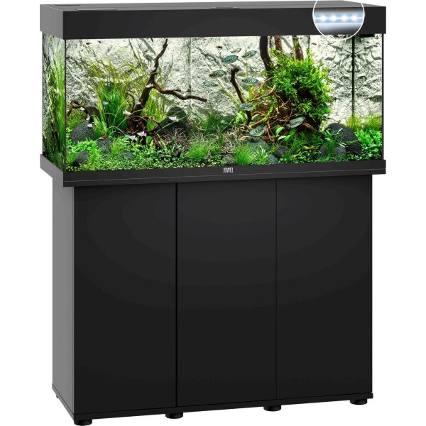 JUWEL Rio 180 LED schwarz Aquarium